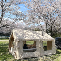 Coody 13.6 Beige (2-8 person) + RBM Wood Stove Caminus M - RBM Outdoors