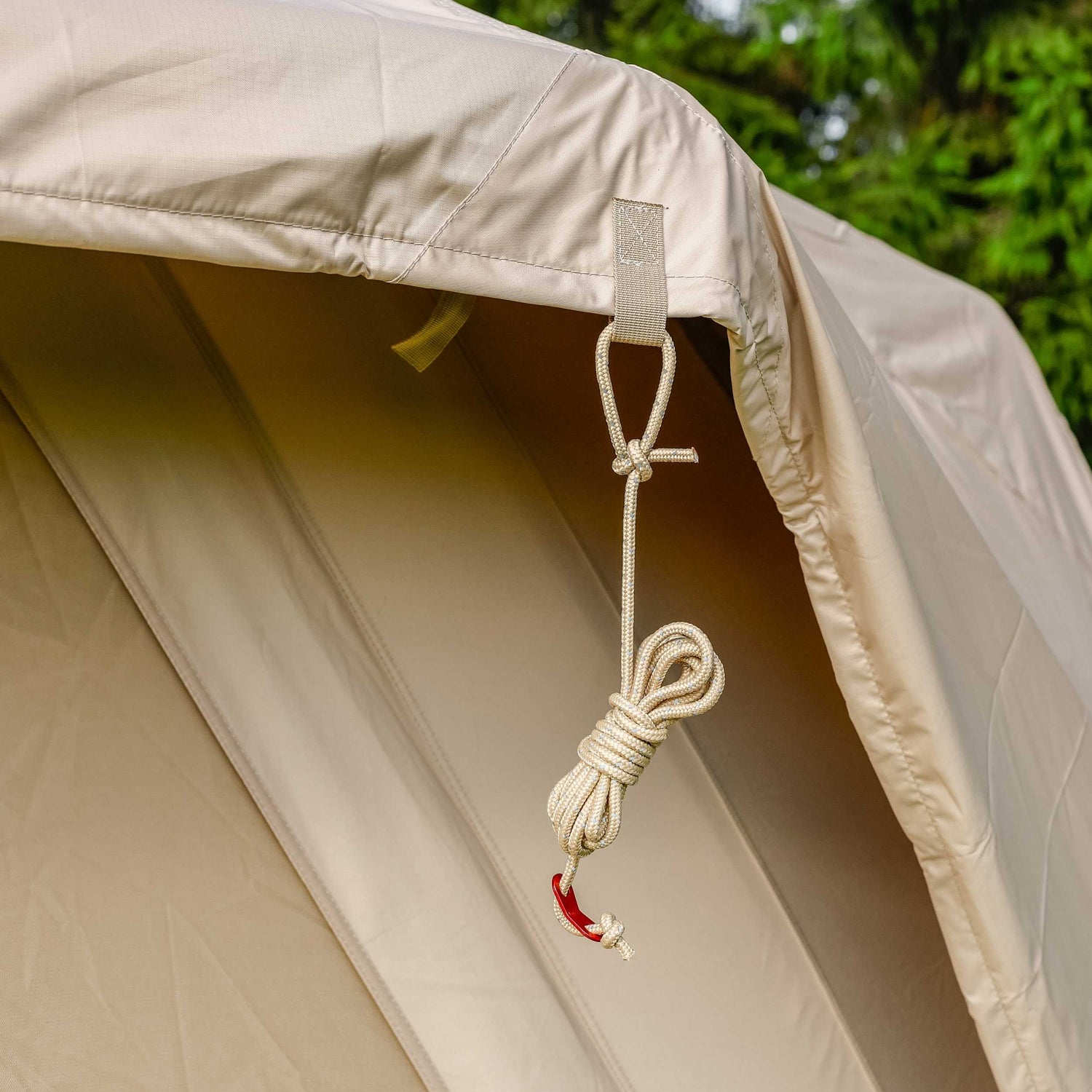 Cooly Hub Pro Beige - Tente gonflable pour le camping (2-6 personnes)