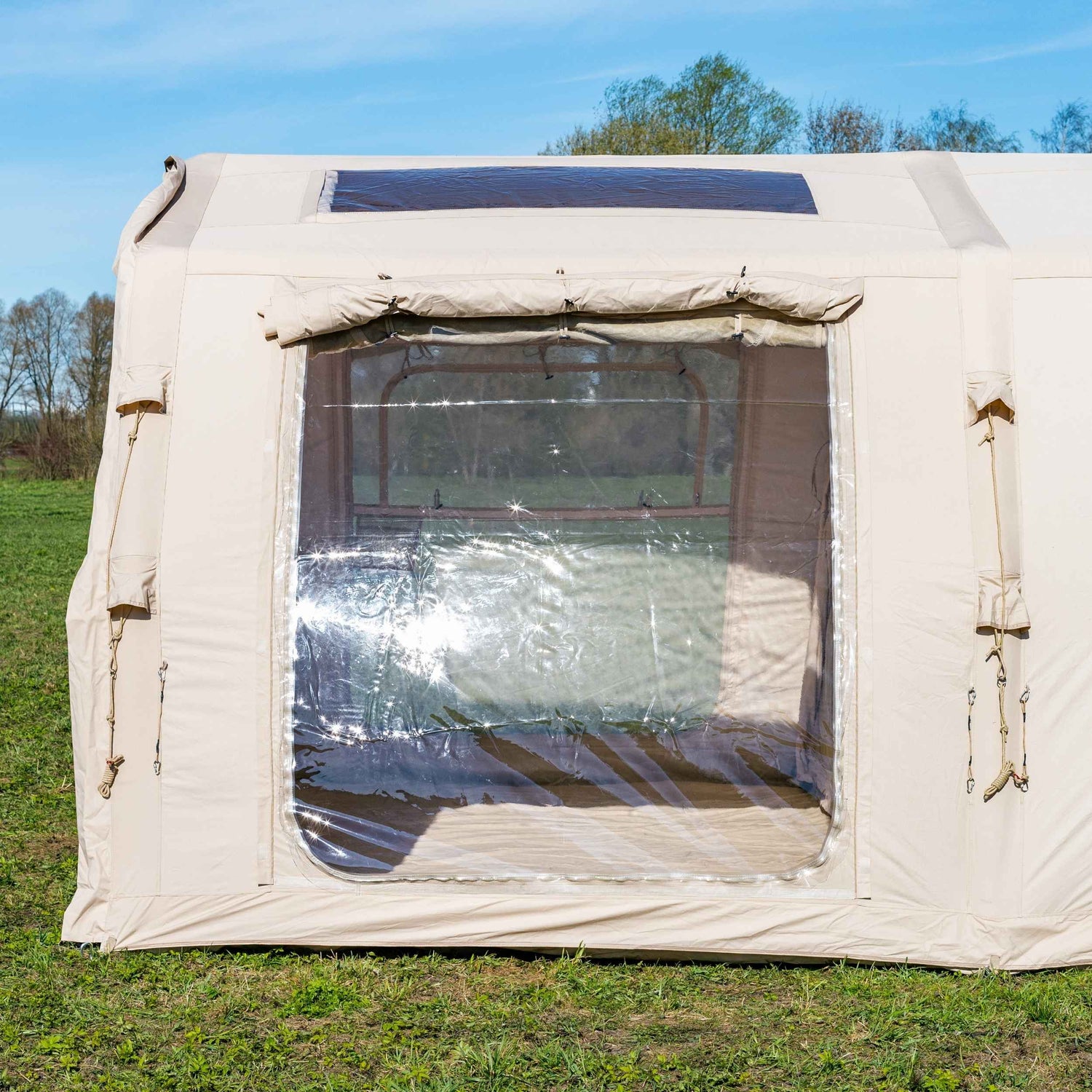 Tienda inflable Coody Familia AirTent 17.2 Pro Beige para acampar (2-10 personas)