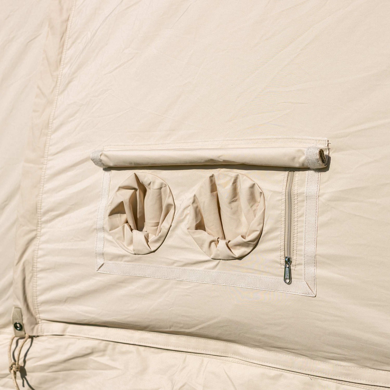 Coody Familia AirTent 17.2 PRO Beige (2-10 Person)+Electric Pump+TPU Door Beige+Ground Sheet