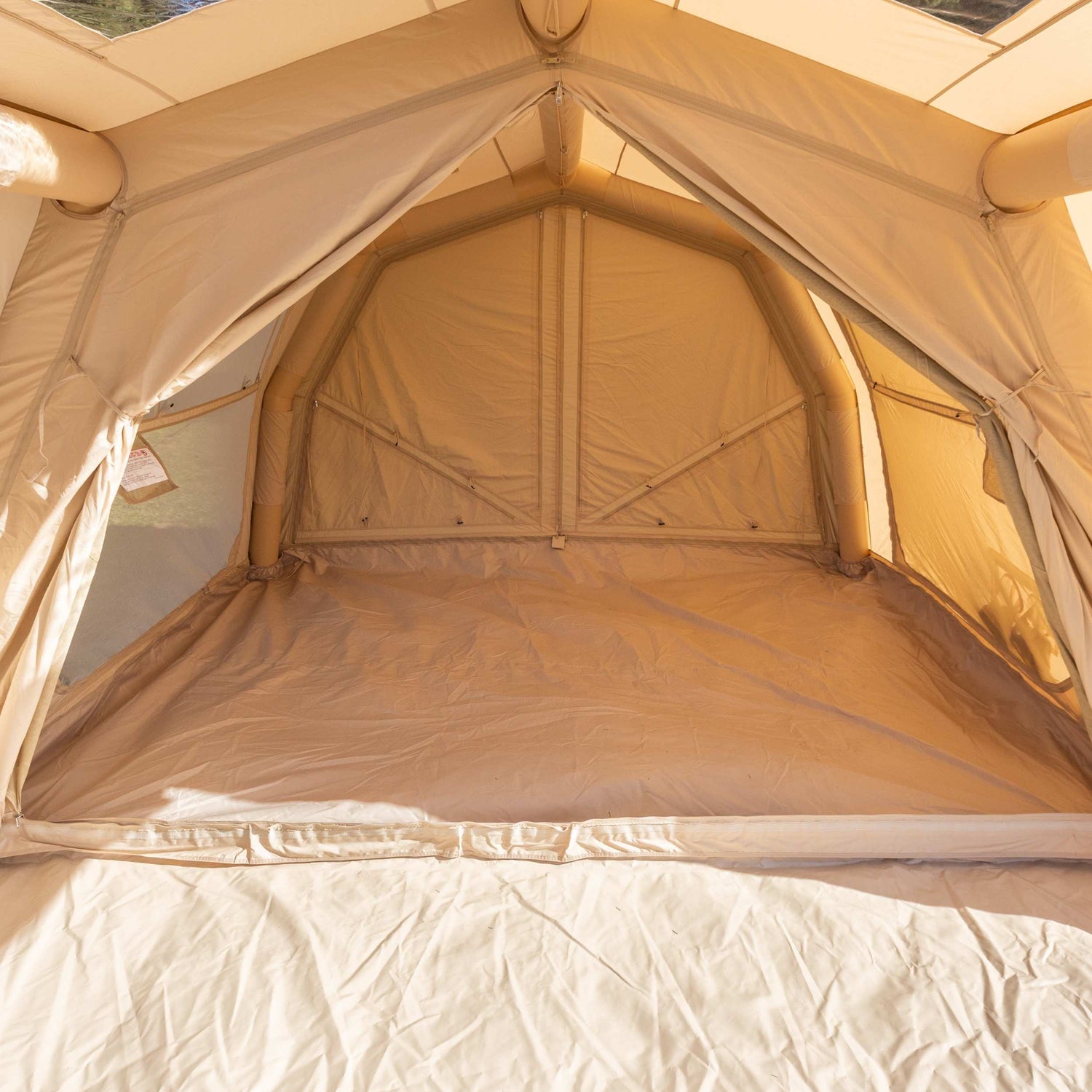 Tienda inflable Coody Familia AirTent 17.2 Pro Beige para acampar (2-10 personas)