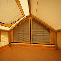 RBM Panda Medium Sunny Beige compact family camping tent setup