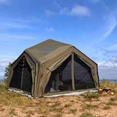 Coody Hub Forest Green (2-6 person) + Ground Sheet PVC + Carpet Coody Hub + Electric Pump - RBM Outdoors