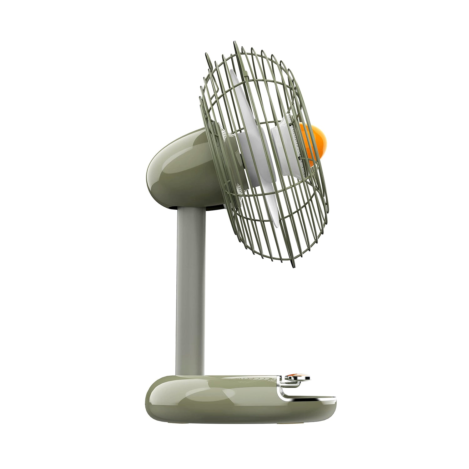 Small Desk Fan Usb Powered - Portable Quiet Vintage Oscillating Fan 2 Speeds