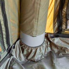 Large inflatable modular camping tent with durable Oxford floor