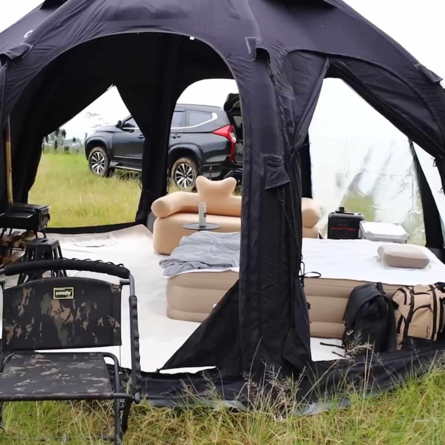 Coody Aurora Dome | RBM Outdoors Inflatable tent Octopus Black for 2-4 person