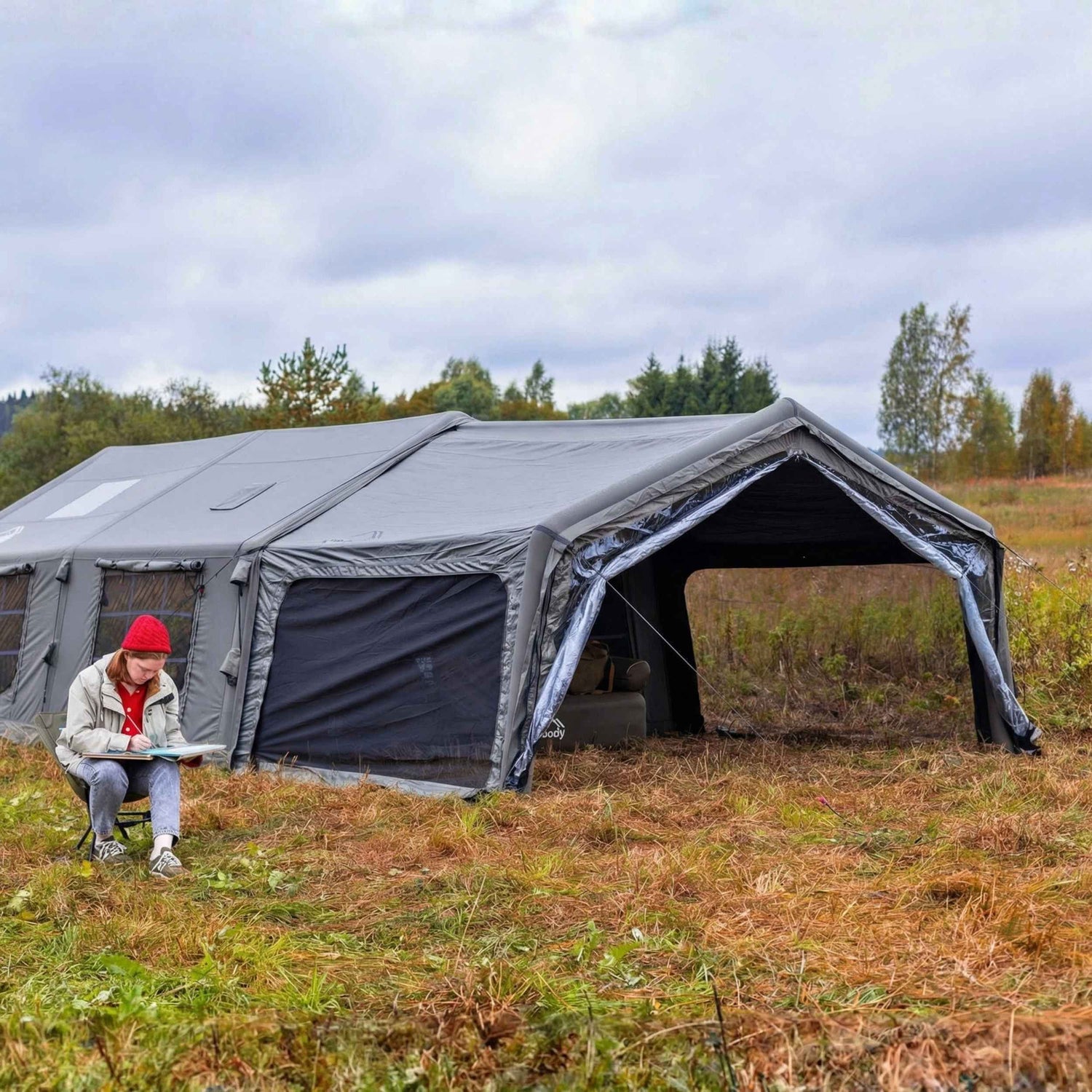 Coody AirTarp Gray - Inflatable Canopy for Tent 17.2, 13.6, Hub, 10.0