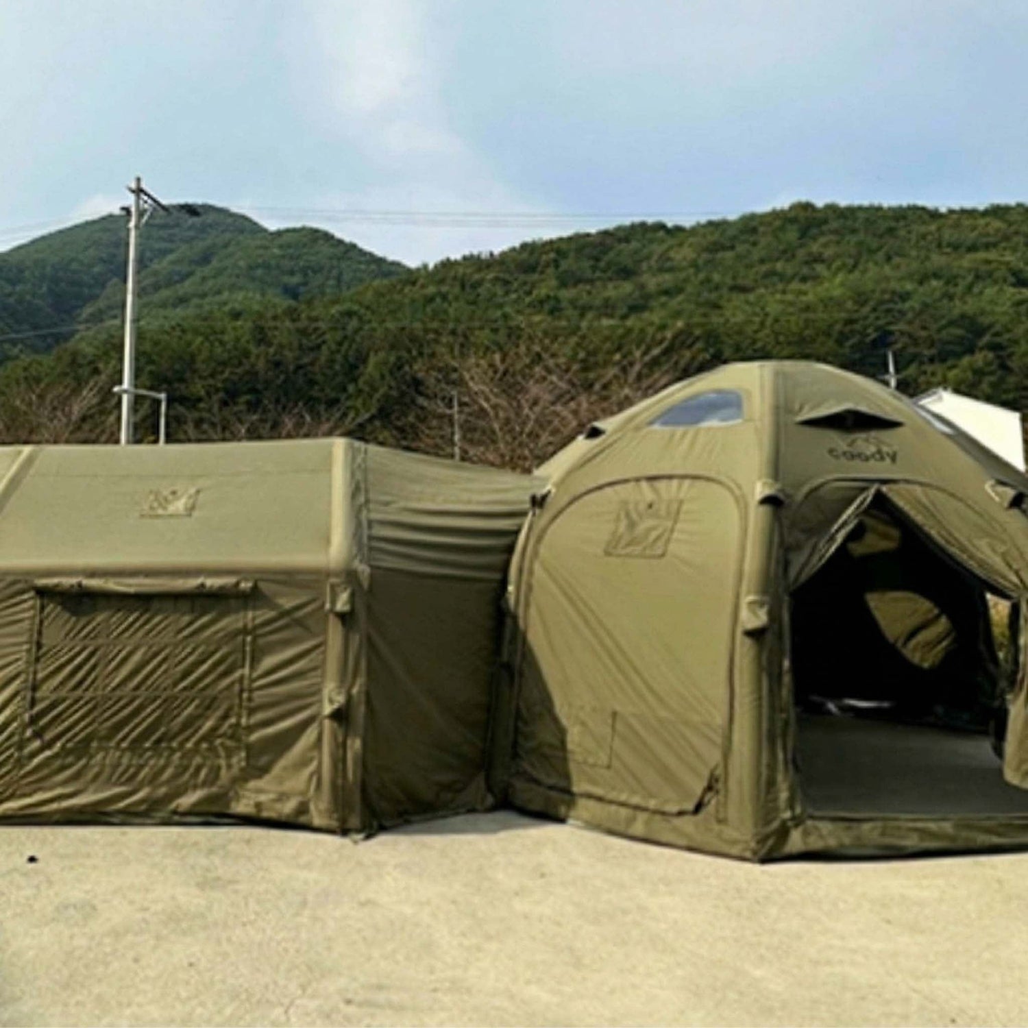 Coody Connector Aurora Dome-to-Tent(17.2, 13.6, Hub, 10)- Forest Green