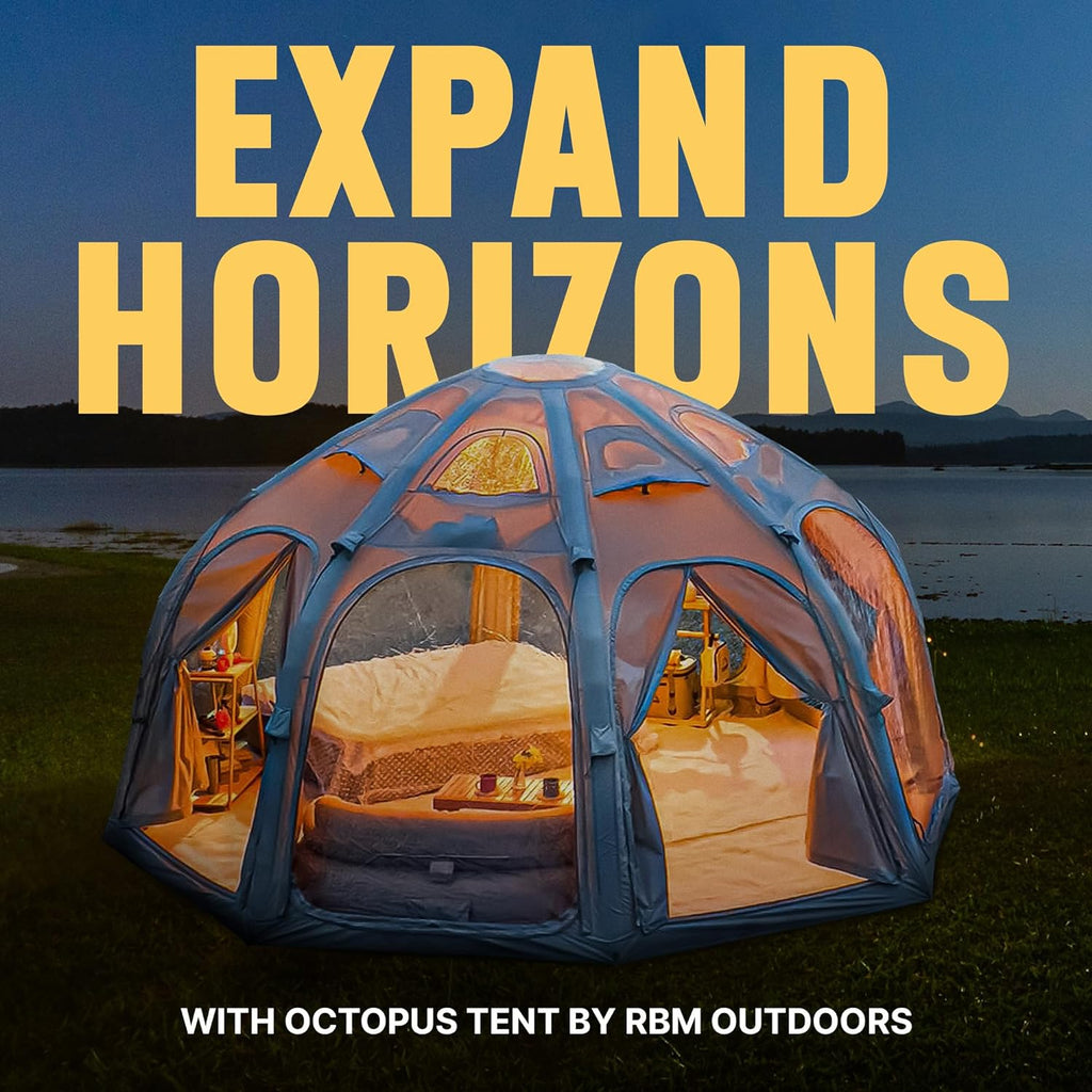 Premium Inflatable Tent "Octopus". Best for 2-8 person