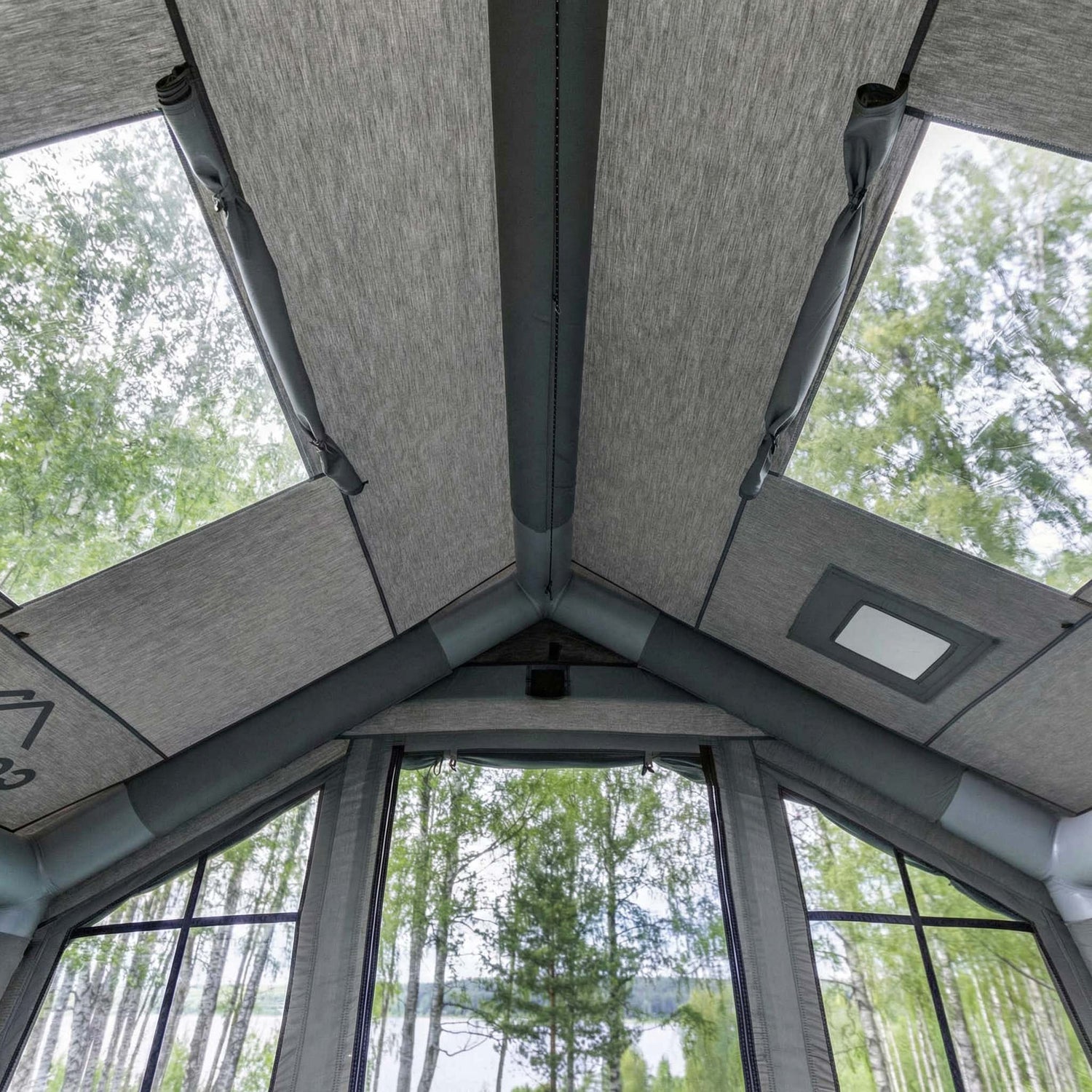 Coody 8.0 Gray - Inflatable Tent House for Camping 1-4 person