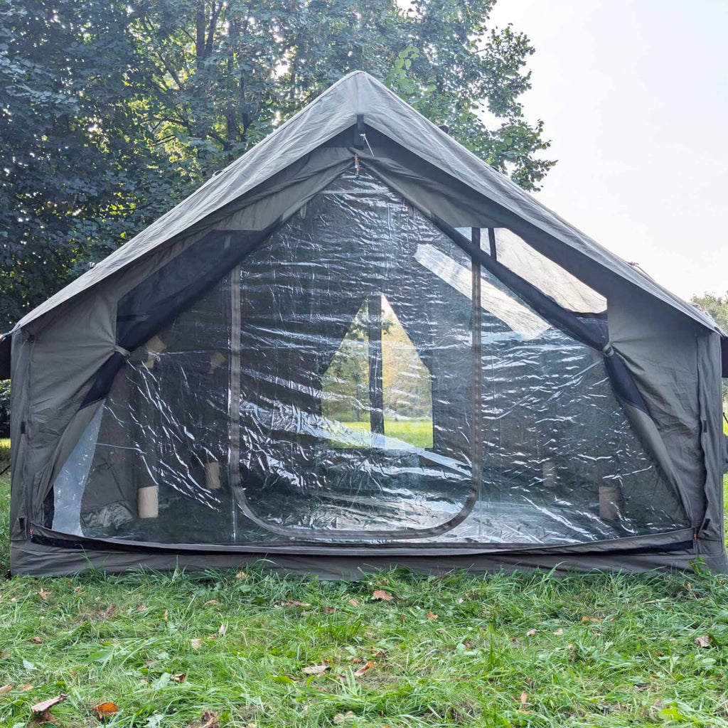 RBM Panda Large Forest Green + Stove Caminus M - Inflatable Tents for Camping with Stove