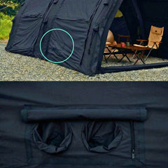 Coody Familia AirTent 17.2 Pro Black - Inflatable Tent for Camping (2-10 Person) - RBM Outdoors