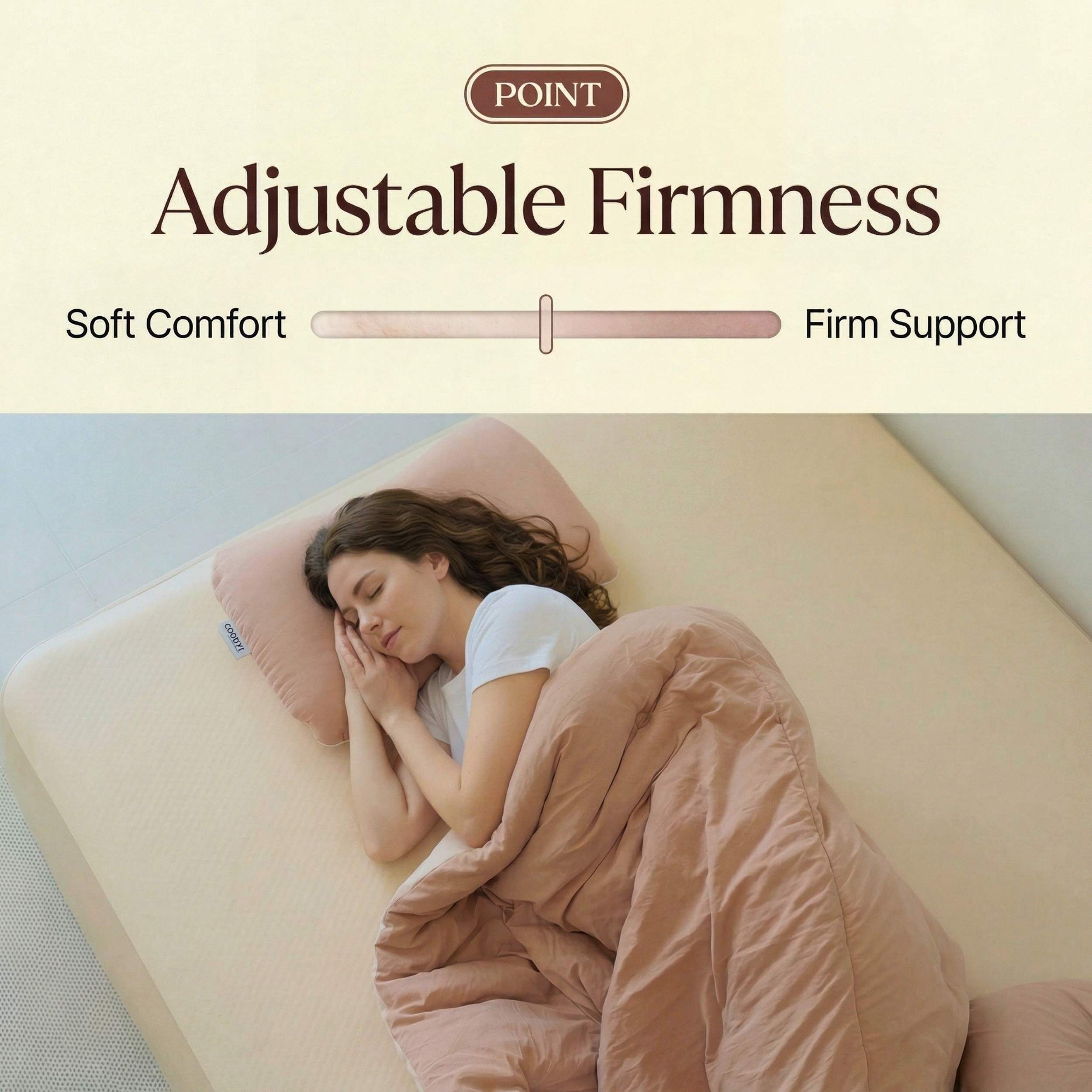 Coody Coreo Air Mattress Single (105 × 200 × 35 cm) – Structured