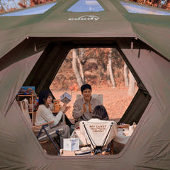 Coody Hub Pro Forest Green - Inflatable Tent for Camping (2-6 Person) - RBM Outdoors