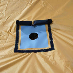 RBM Panda Large blow up camping tent in sunny field