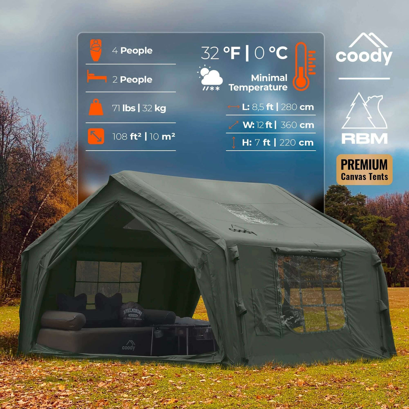 ヒュンダイ　キャンディハウス High Quality Inflatable Tent Coody 10 🏕️ Premium Air Tents
