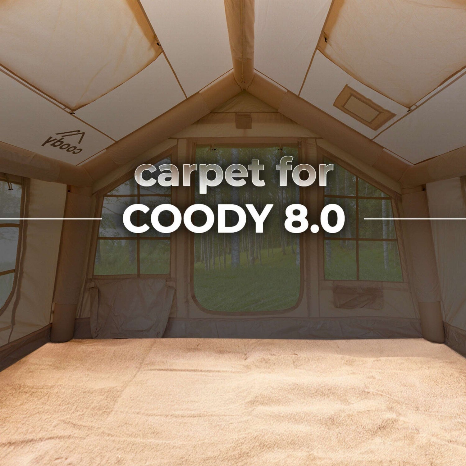 Coody Familia 8.0 insulated carpet floor mat for inflatable airtent interior