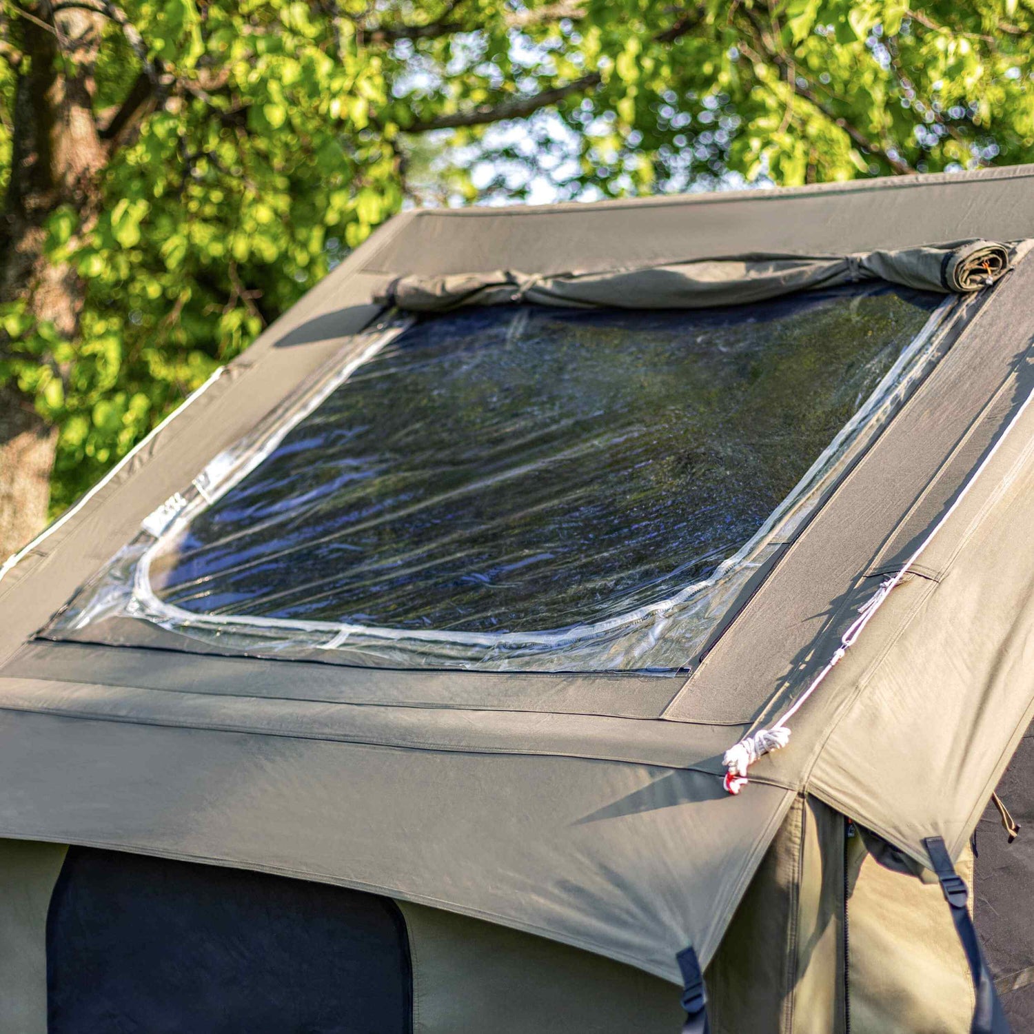 RBM Panda Medium Forest Green + Stove Caminus S - Inflatable Tents for Camping with Stove