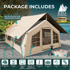 coody 13.68 inflatable tent - villa