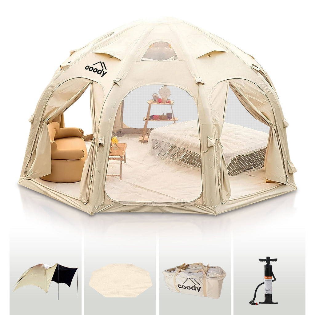 Coody | RBM Inflatable tent Octopus Beige for 2-4 person