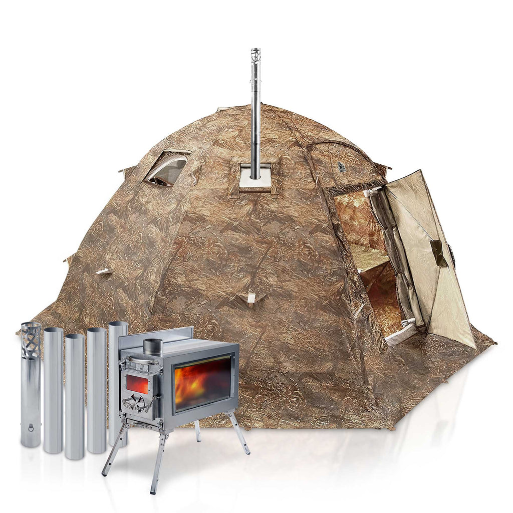 RBM All-Seasons tent  UP-5 for 2-6 person + Wood Stove Caminus M