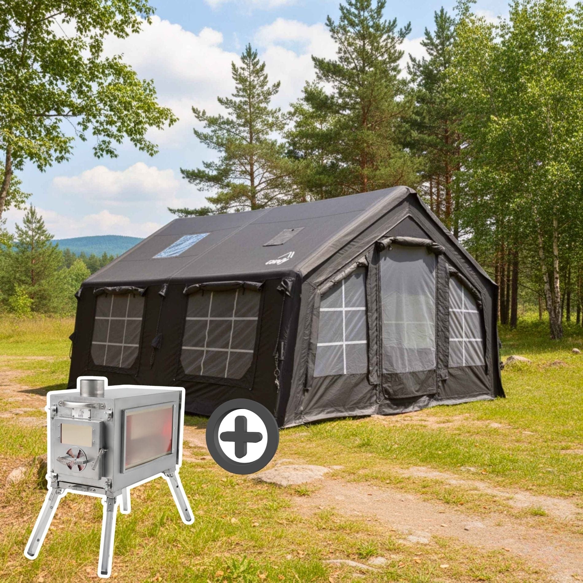 Coody 13.6 | RBM Outdoors (Koala 5) Black + Stove Caminus M