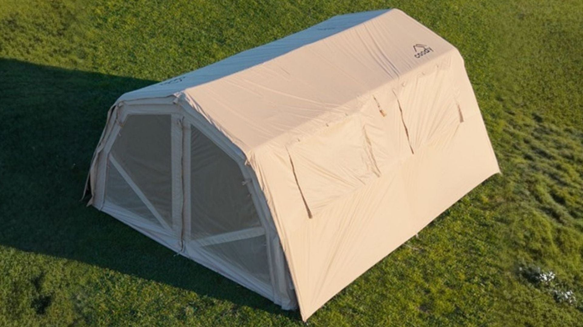 Coody 17.2 Pro Gray 2-Room Inflatable Hot Tent with Stove Jack