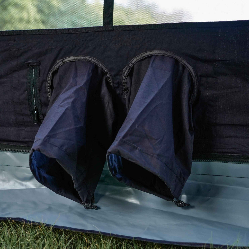Coody 13.6 | RBM Outdoors (Koala 5) Black + Stove Caminus M - Inflatable Tents with Stove