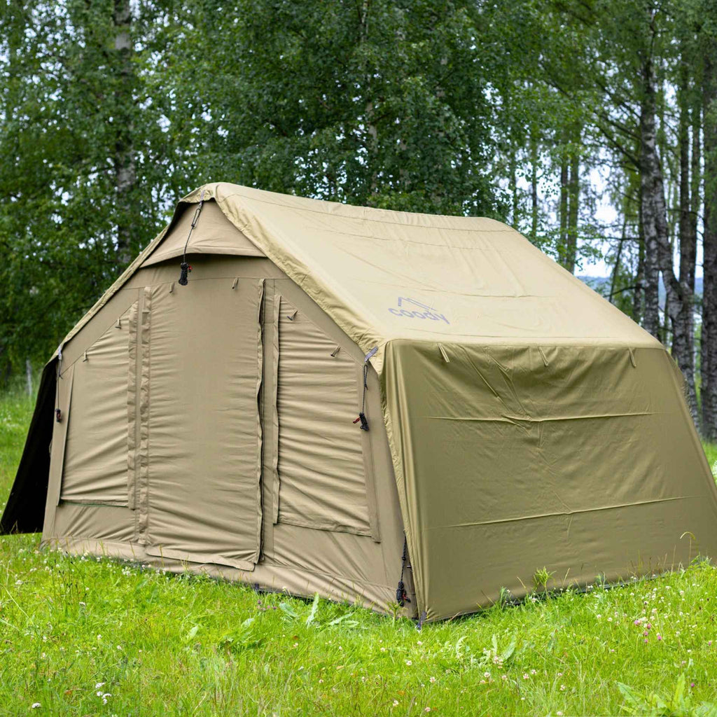 Coody 8 Inflatable Tent House for Camping 1-4 person (Forest Green)