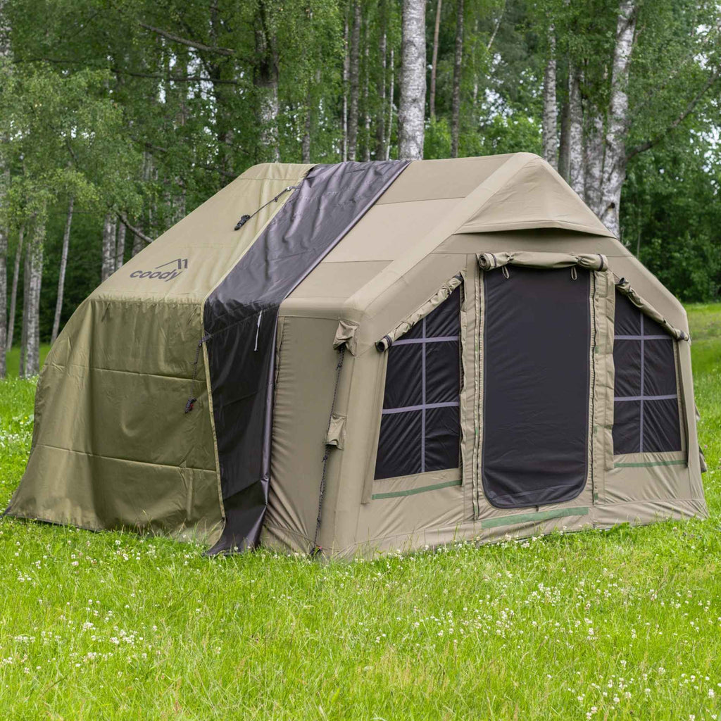 Coody 8 Inflatable Tent House for Camping 1-4 person (Forest Green)