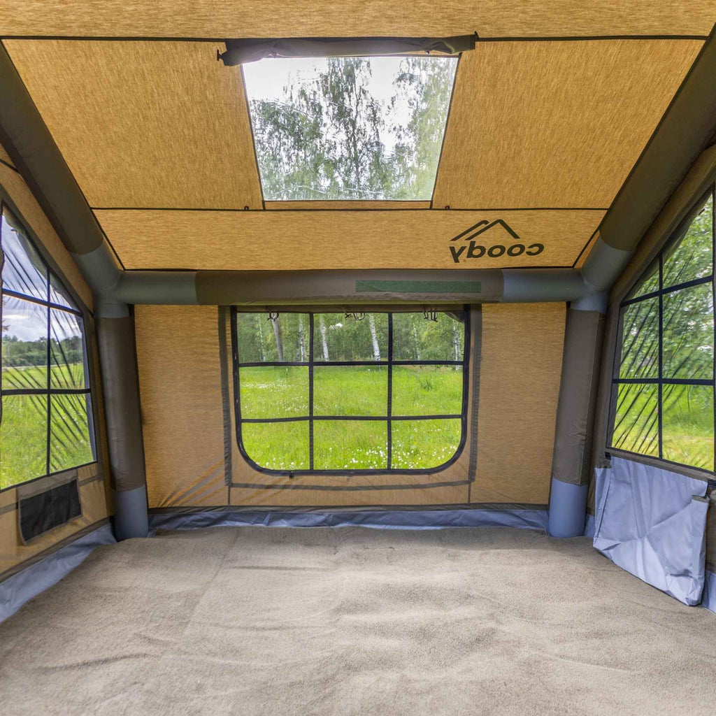 Coody 8 Inflatable Tent House for Camping 1-4 person (Forest Green)