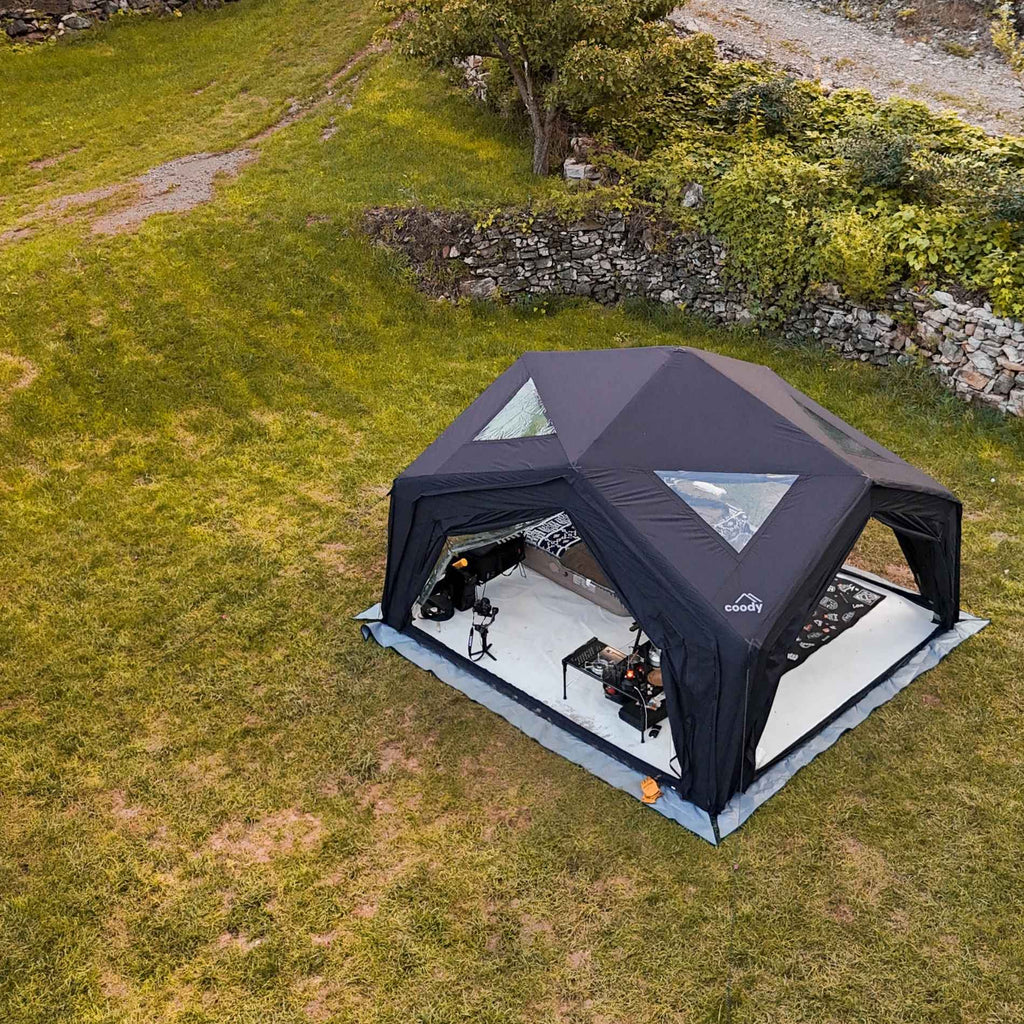 Coody | RBM Hub Shelter Inflatable Tent for 2-6 Person (Black)
