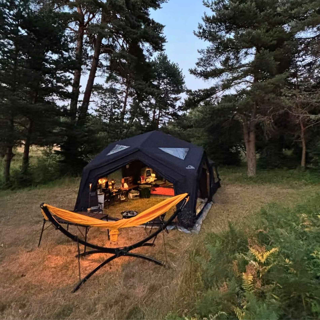 Coody | RBM Hub Shelter Inflatable Tent for 2-6 Person (Black)