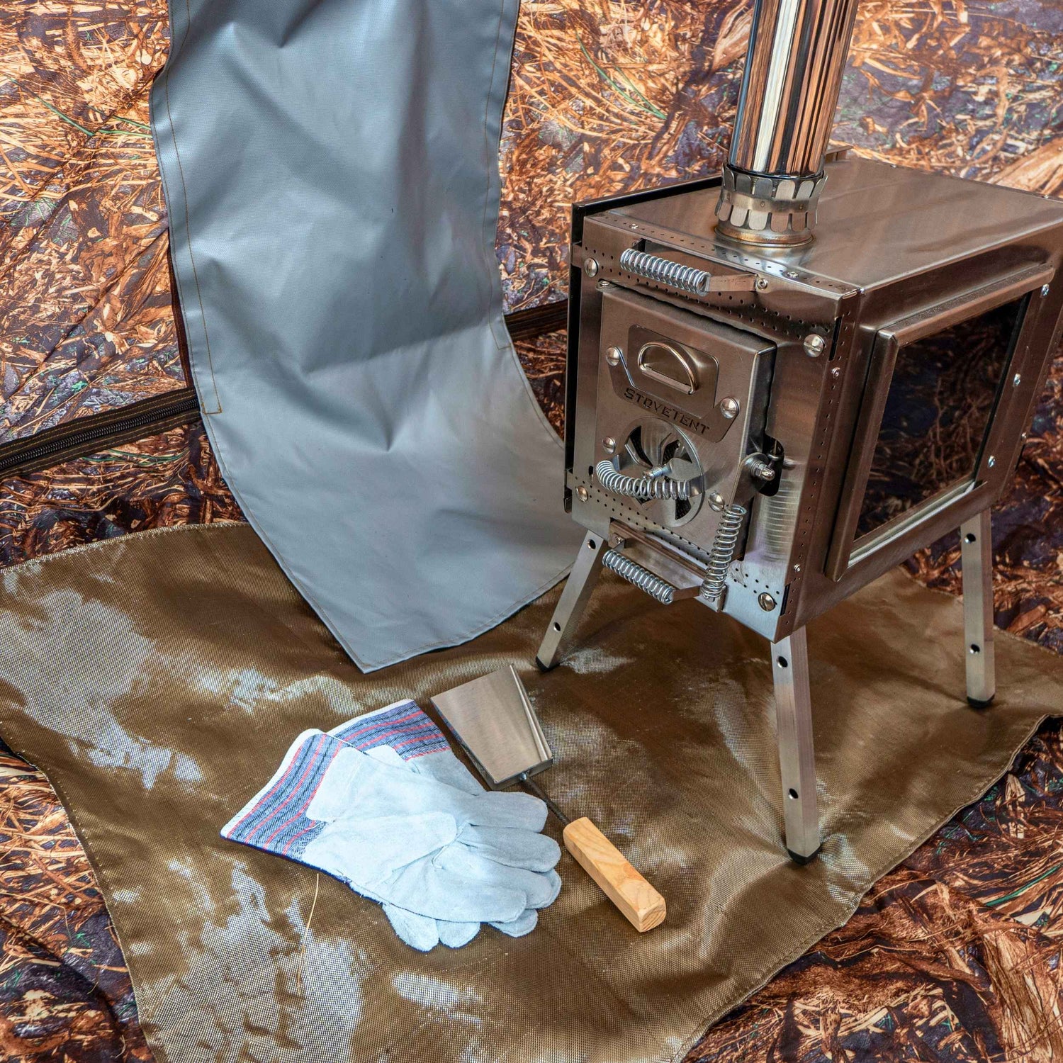 RBM All-Seasons tent  UP-2 Mini for 1-3 person + Wood Stove Caminus  S