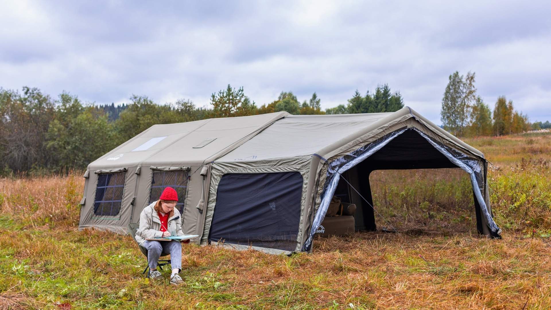 テント・タープ canopy Dome start package Coody AirTarp Inflatable Canopy Extension for 17.2, 13.6, Hub