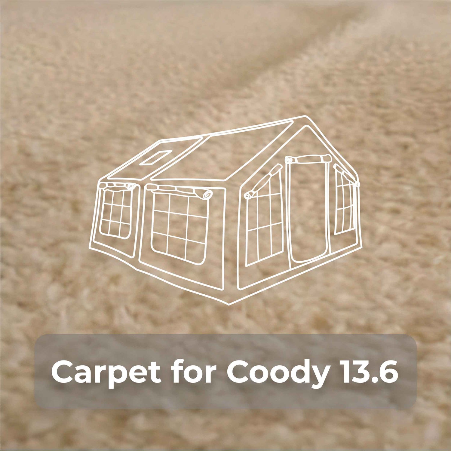 Coody Familia 13.6 insulated carpet floor mat for inflatable airtent interior