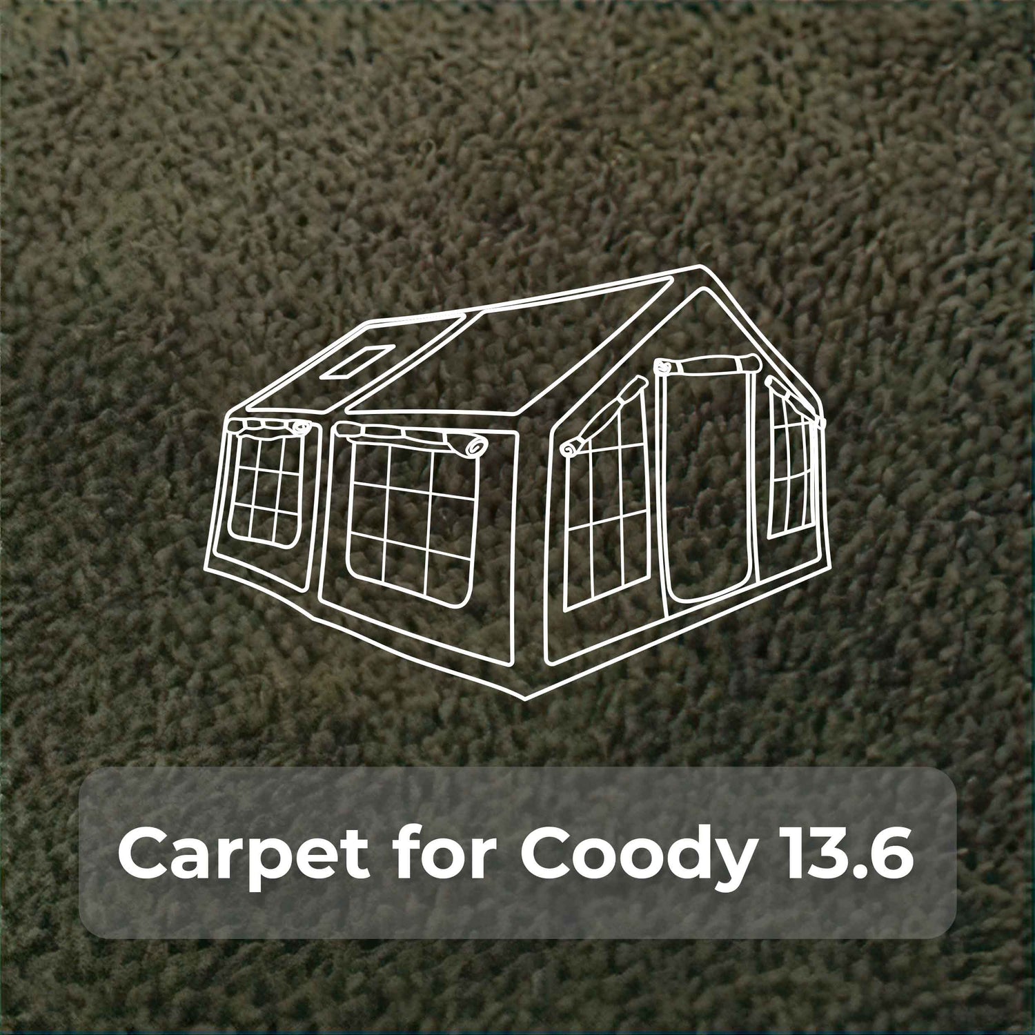 Coody Familia 13.6 insulated carpet floor mat for inflatable airtent interior