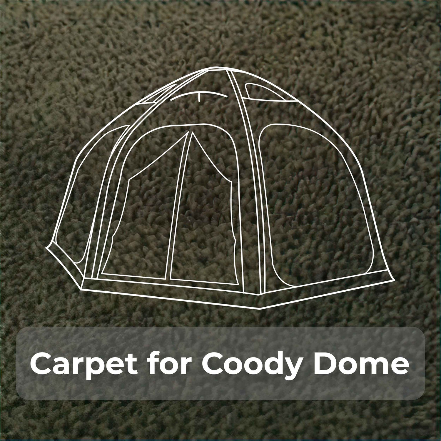 Coody Aurora Dome insulated carpet floor mat for inflatable airtent interior