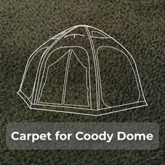 Coody Aurora Dome insulated carpet floor mat for inflatable airtent interior