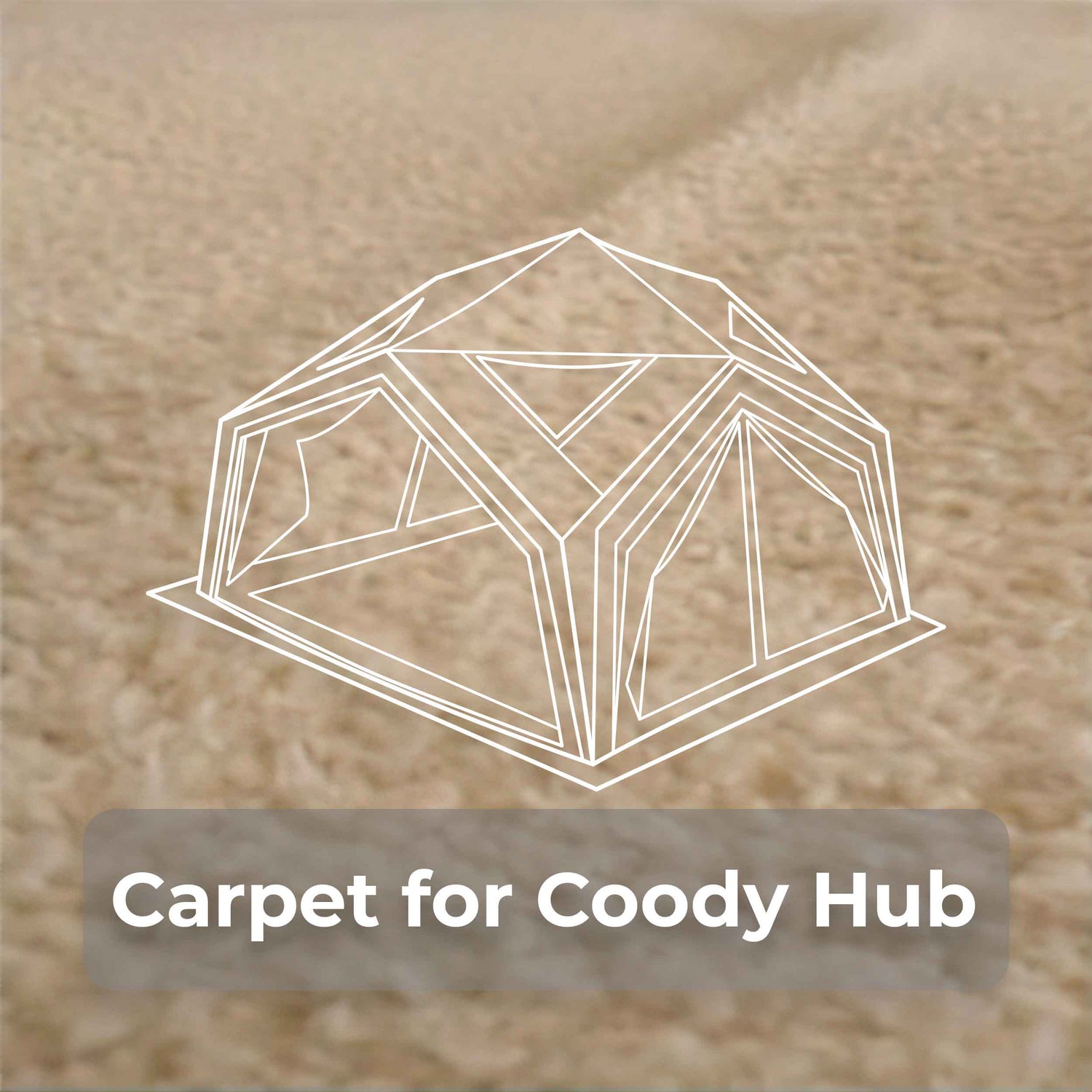Coody Hub tent insulated carpet floor mat for inflatable airtent setup