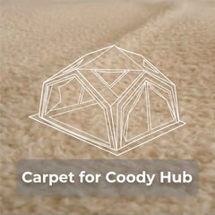 Coody Hub tent insulated carpet floor mat for inflatable airtent setup