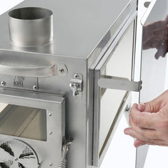 Lightweight camping wood stove for glamping and family camping