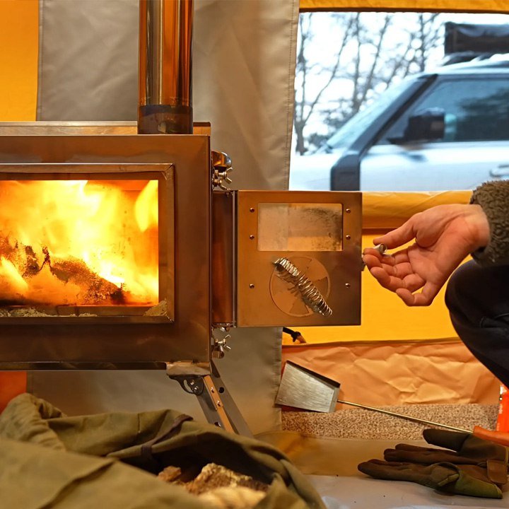 10 person tent with wood stove